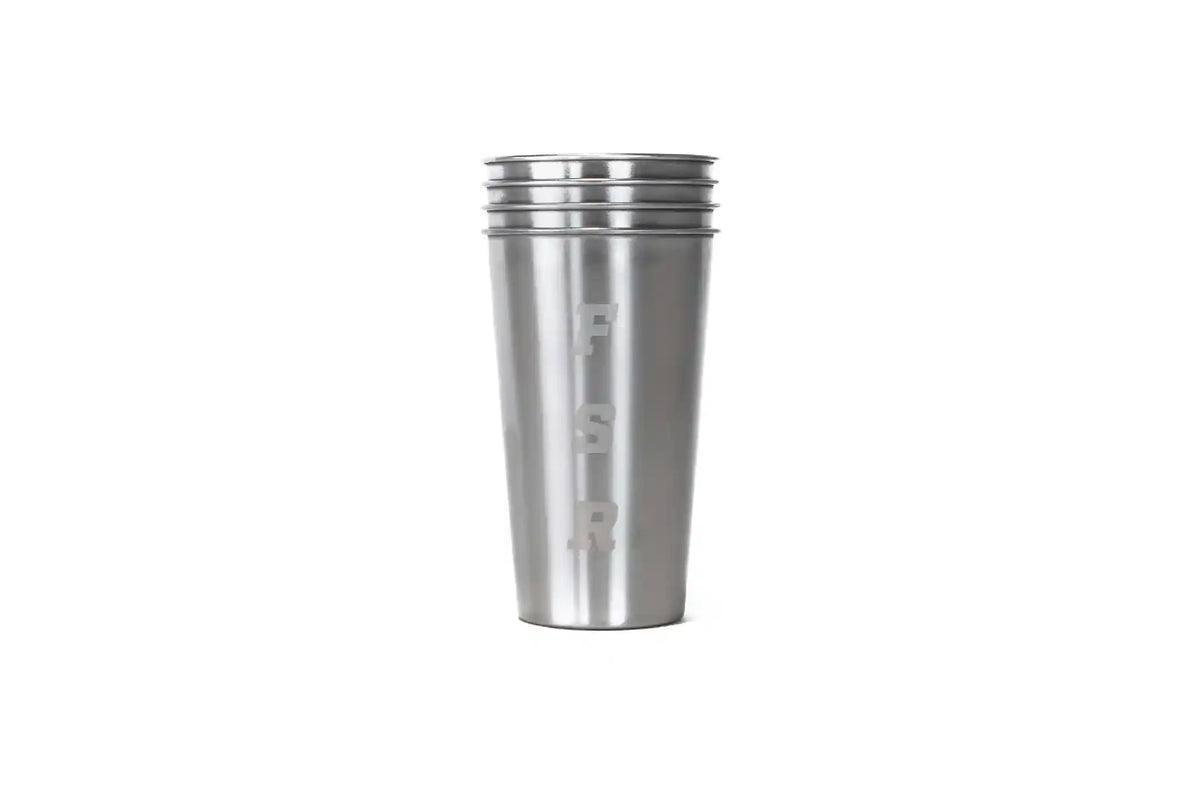 Freespirit Recreation Stainless Steel 16oz Camp Cups (4)