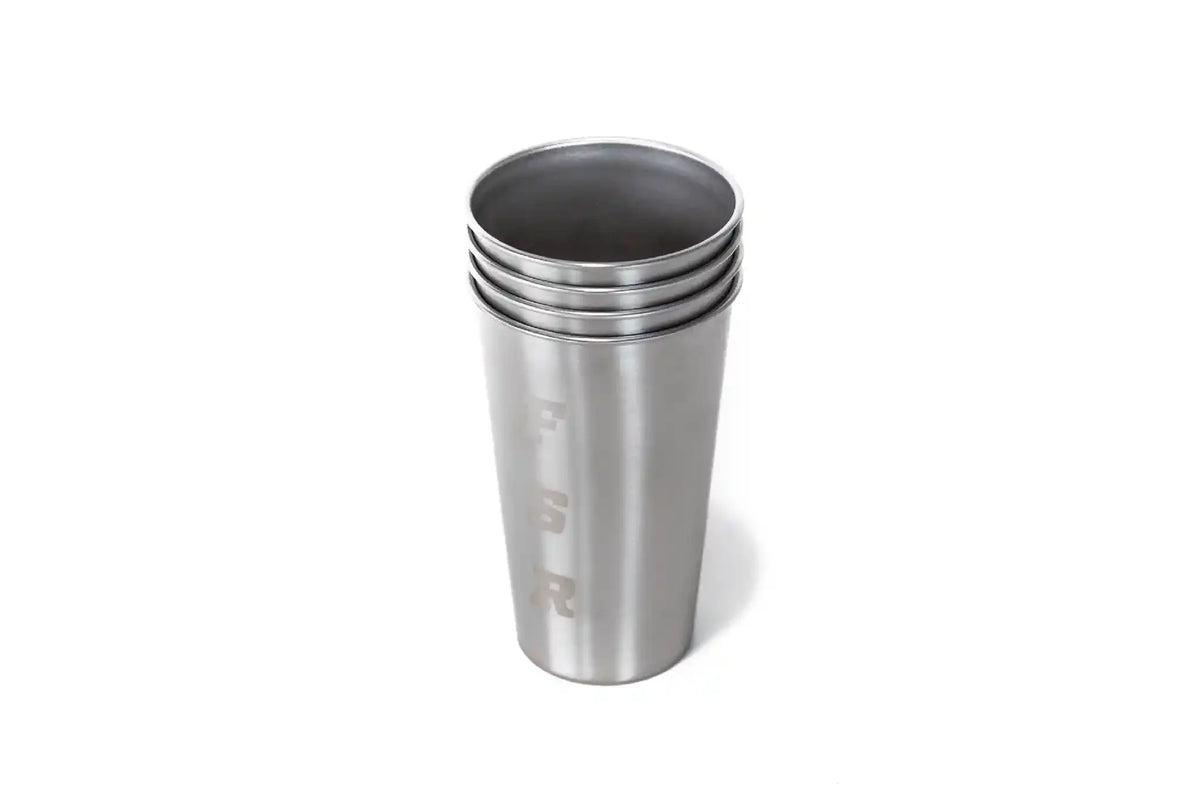 Freespirit Recreation Stainless Steel 16oz Camp Cups (4)