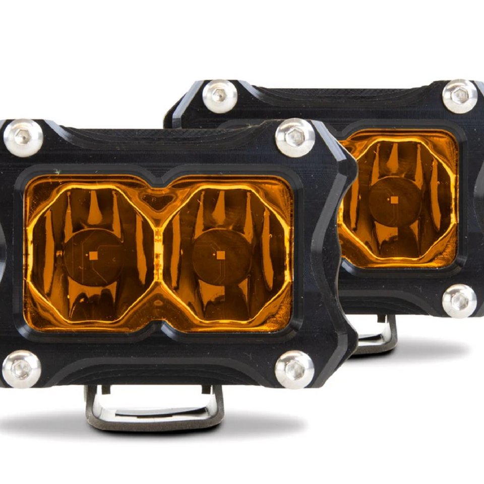 Heretic BA-2 Amber LED Pod Light - Pair Pack - Truck Brigade
