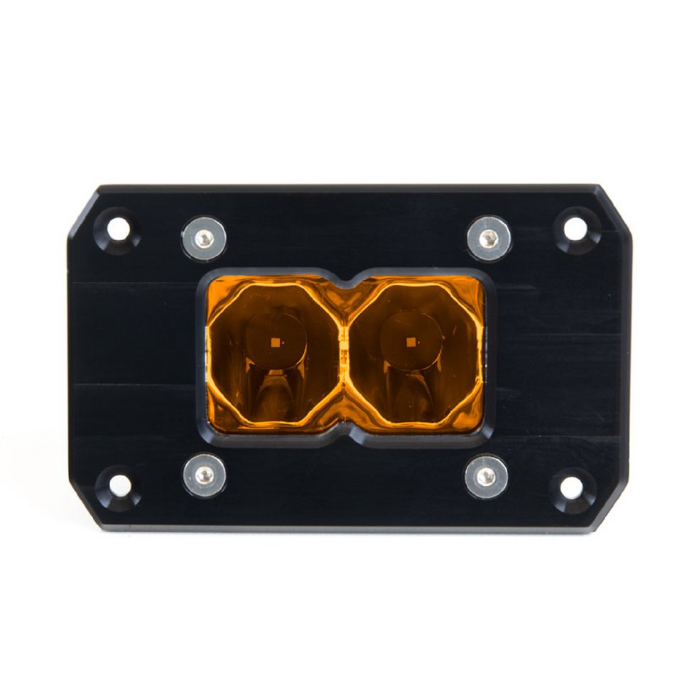 Heretic BA-2 Flush Mount Amber LED Pod Light - Truck Brigade
