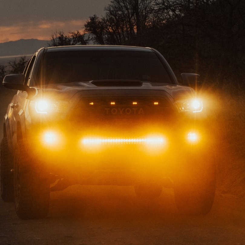 Heretic Behind the Grille 30&quot; Amber Lens Light Bar | Toyota Tacoma (2016-2022) - Truck Brigade