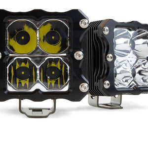 Heretic Quattro LED Pod Light - Pair Pack - Truck Brigade