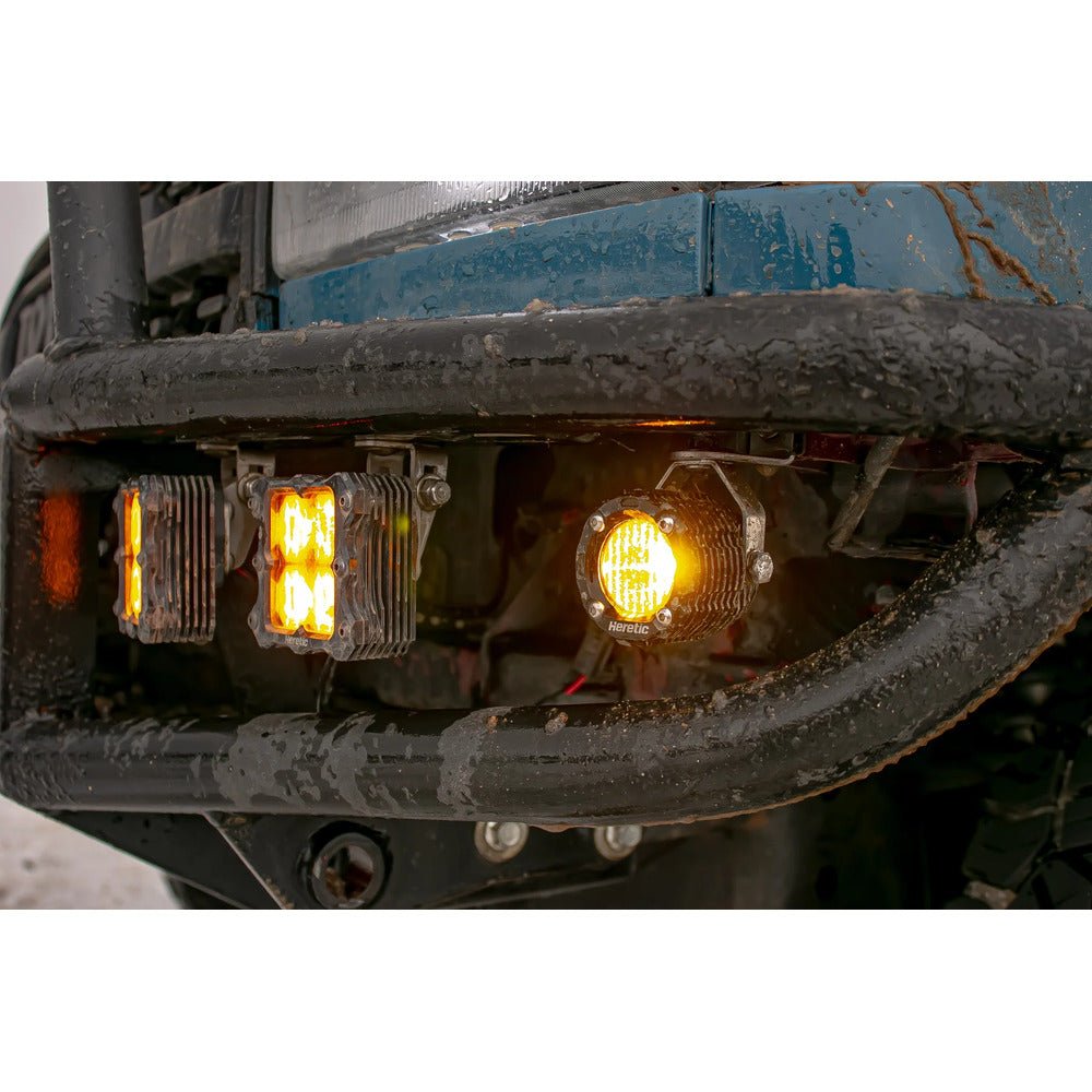 Heretic Studio BA - 1R Amber LED Pod Light - Pair - Truck Brigade