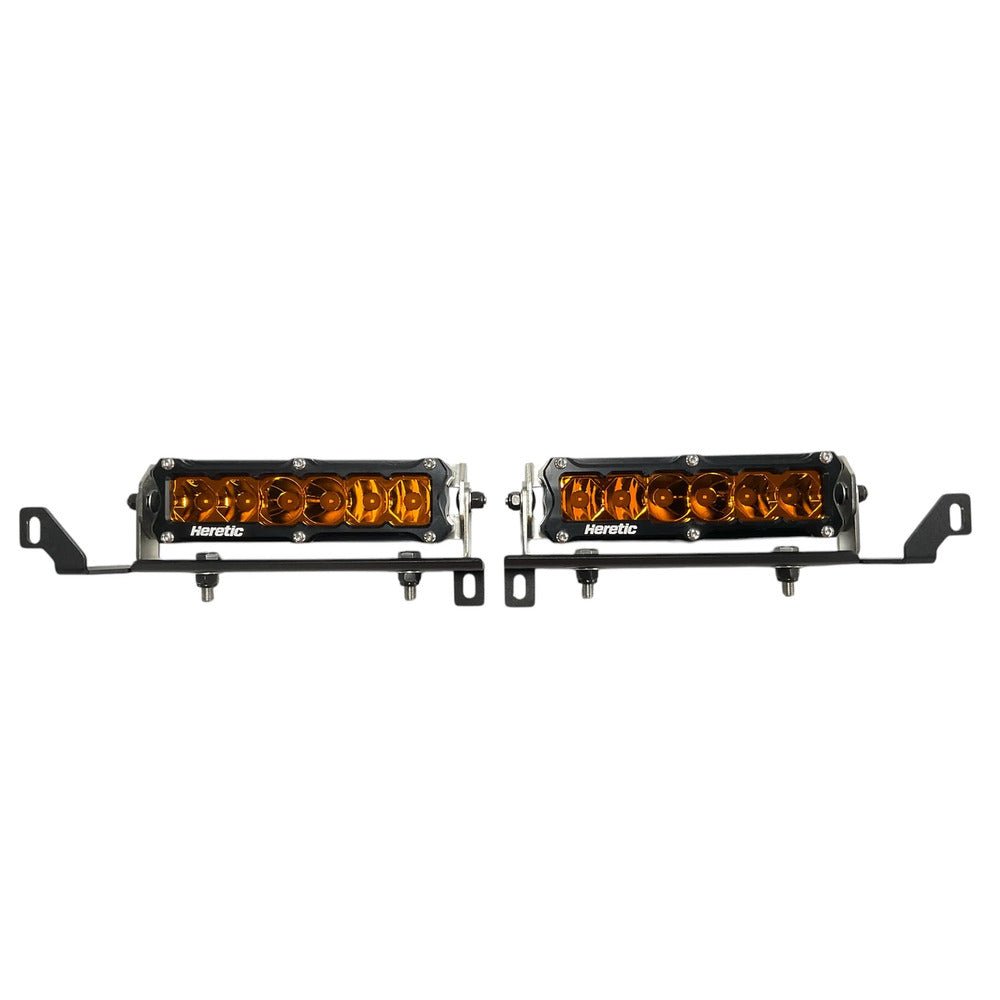 Heretic Studio Behind the Grill Dual 6&quot; Bar Kit - Amber | Toyota Tacoma (2024 - 2025) - Truck Brigade