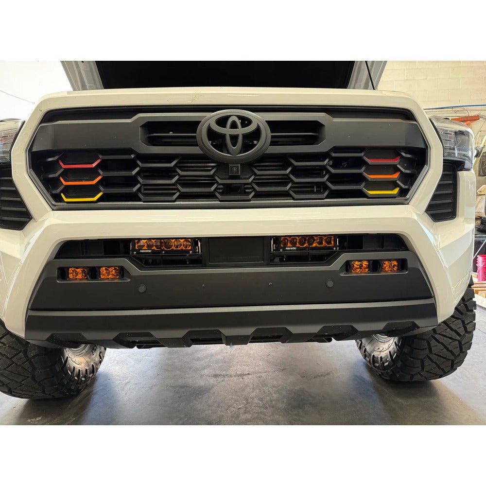Heretic Studio Behind the Grill Dual 6&quot; Bar Kit - Amber | Toyota Tacoma (2024 - 2025) - Truck Brigade