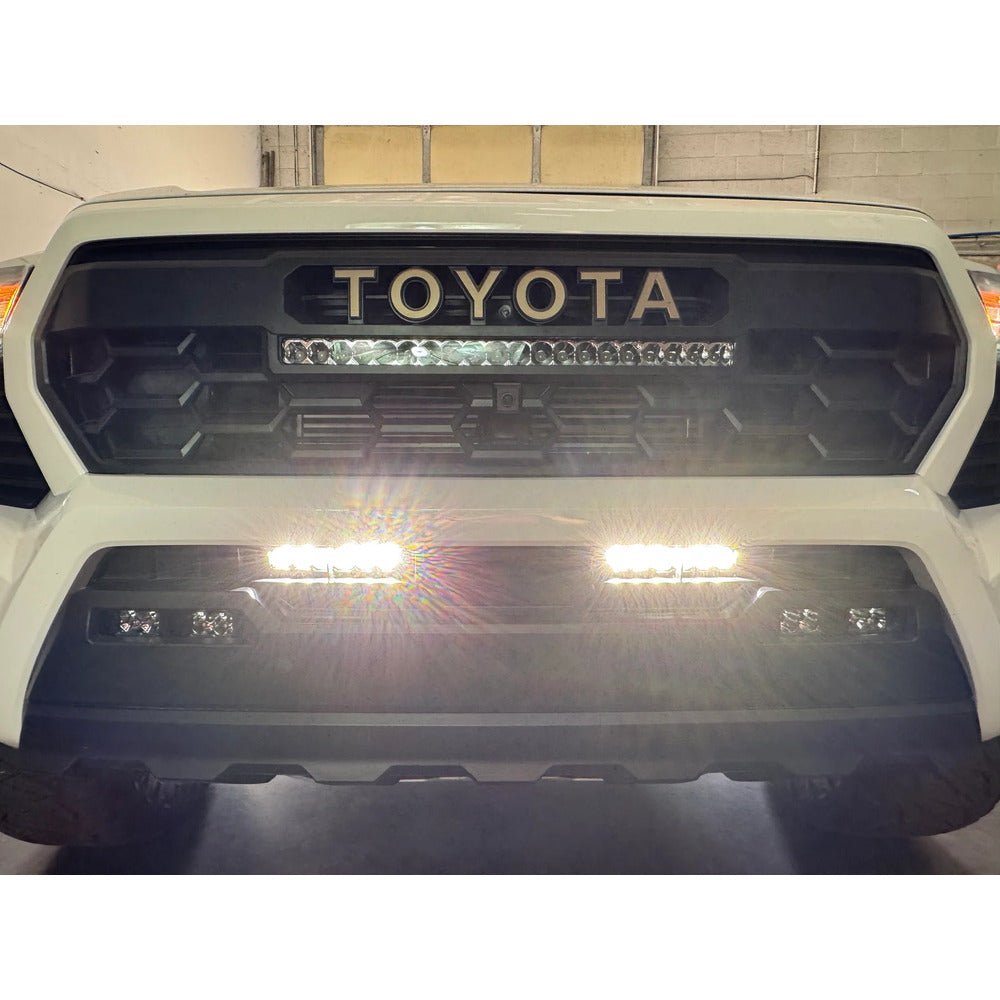 Heretic Studio Behind the Grill Dual 6&quot; Bar Kit - Clear | Toyota Tacoma (2024 - 2025) - Truck Brigade