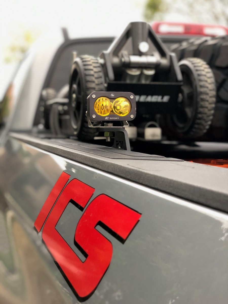 ICS FAB Bed Rail Chase Light Brackets - Pair | Toyota Tacoma (2014 - 2021) | Truck Brigade