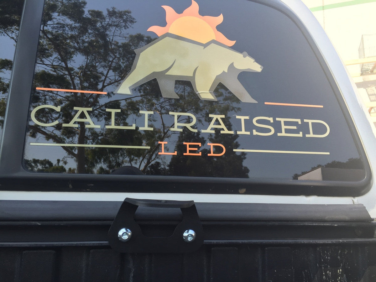 Cali Raised Bed Rail LED Pod Brackets Kit For Toyota Truck