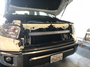Cali Raised 42 Inch Hidden Grille Curved LED Light Bar Bracket Kit | Toyota Tundra (2014-2021)