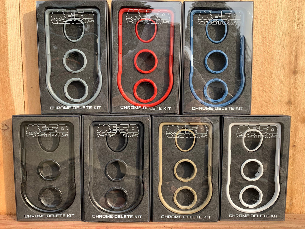 Meso Customs Interior Chrome Delete Kit | Toyota Tacoma (2016-2023)