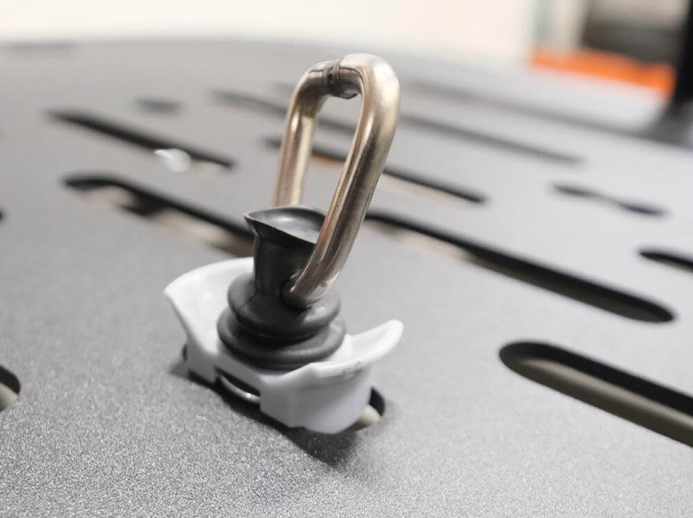 L - Track Anchors with D - Ring Hooks - 10 Pack | Truck Brigade