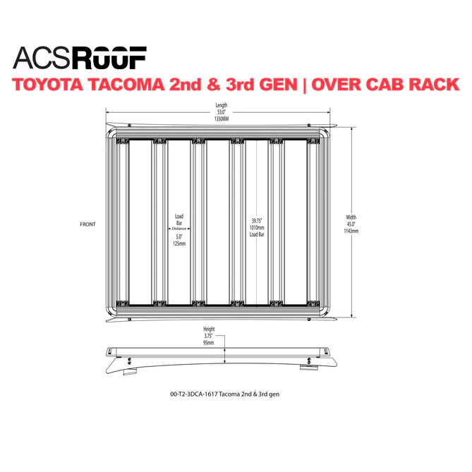 Leitner Designs ACS Roof Over Cab Platform Rack | Toyota Tacoma (2005-2023) - Truck Brigade