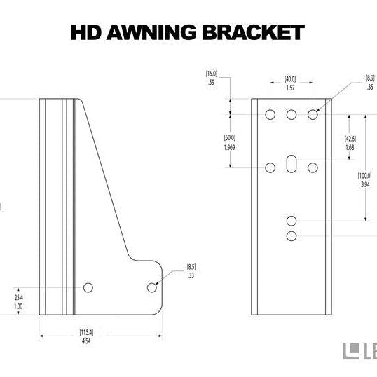 Leitner Designs HD Awning Bracket - Truck Brigade