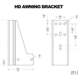 Leitner Designs HD Awning Bracket - Truck Brigade