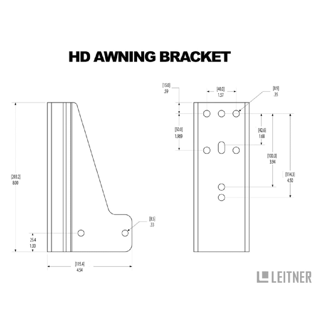 Leitner Designs HD Awning Bracket | Ineos Grenadier (2023 - 2025) - Truck Brigade