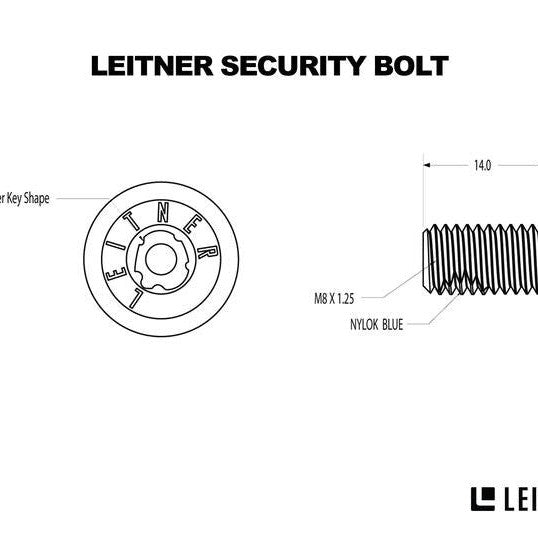 Leitner Designs Security Driver and Bolt Kit - Truck Brigade