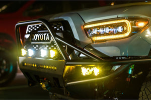 Morimoto XB LED Amber DRL Headlights | Toyota Tacoma (2016-2023) - Truck Brigade