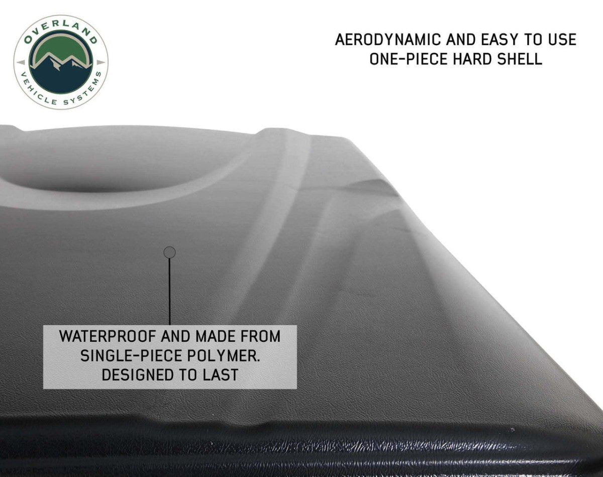 Overland Vehicle Systems Bushveld II Hard Shell Roof Top Tent - Truck Brigade