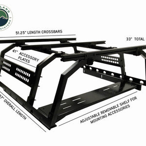 Overland Vehicle Systems - Discovery Universal Bed Rack (Mid Size Truck Short Bed Applications) - Truck Brigade