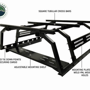 Overland Vehicle Systems - Discovery Universal Bed Rack (Mid Size Truck Short Bed Applications) - Truck Brigade