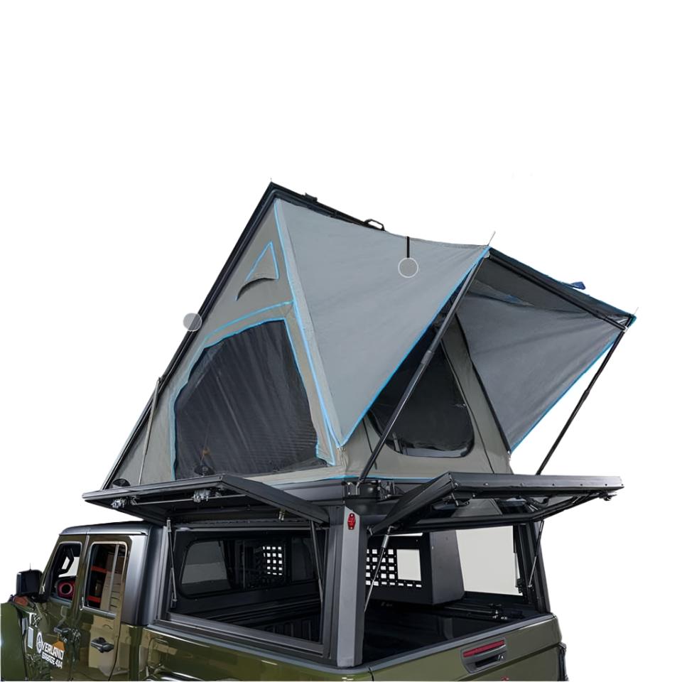 ford ranger camper tent MagPak Camper W/Tent, Lights, Rear Molle Panel, Side Tie Downs, Front and Rear Windows 19-24 Ford Ranger 5 Foot Bed Overland Vehicle Systems