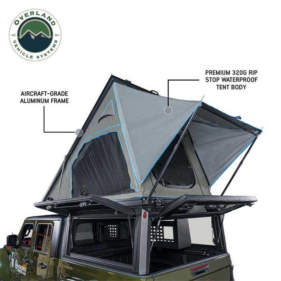 tundra zelt MagPak Camper W/Tent, Lights, Rear Molle Panel, Side Tie Downs, Front and Rear Windows 07-21 Toyota Tundra 5.5 Foot Bed Overland Vehicle Systems