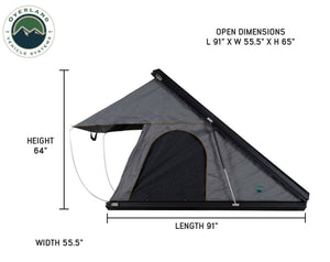 Overland Vehicle Systems Mamba 3 Hard Shell Roof Top Tent - Truck Brigade