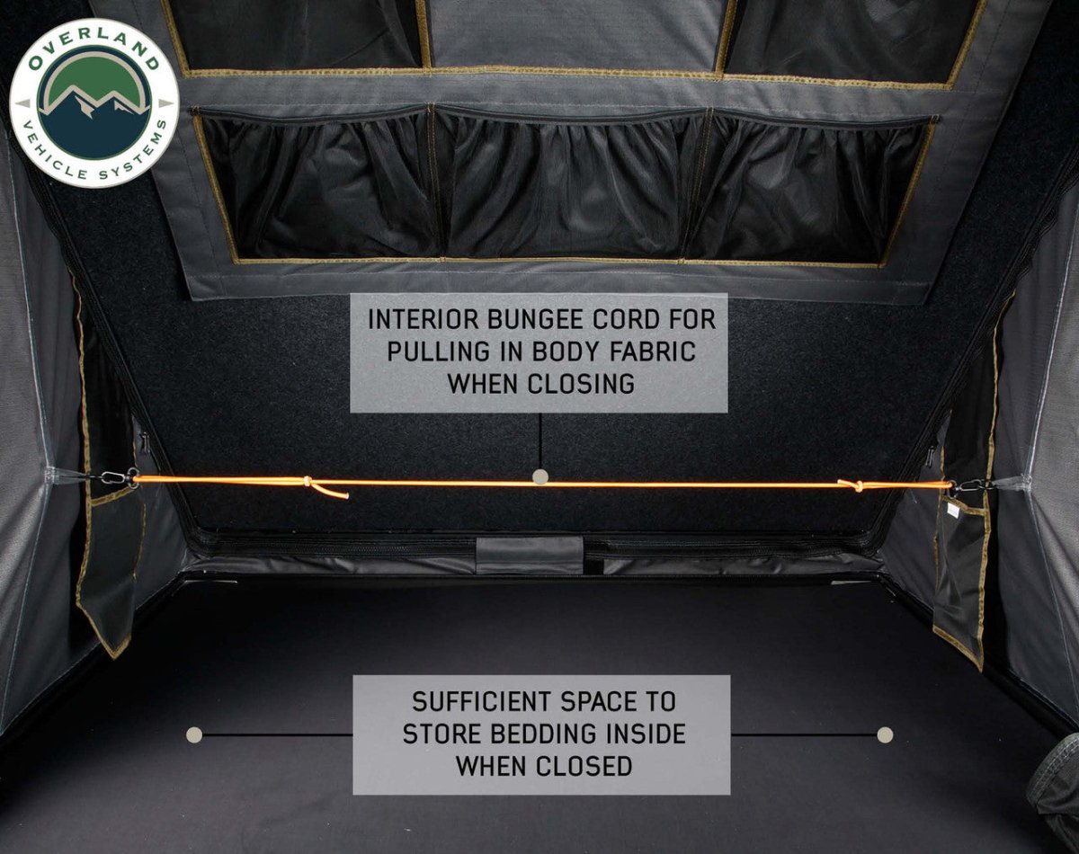 Overland Vehicle Systems Mamba 3 Hard Shell Roof Top Tent - Truck Brigade