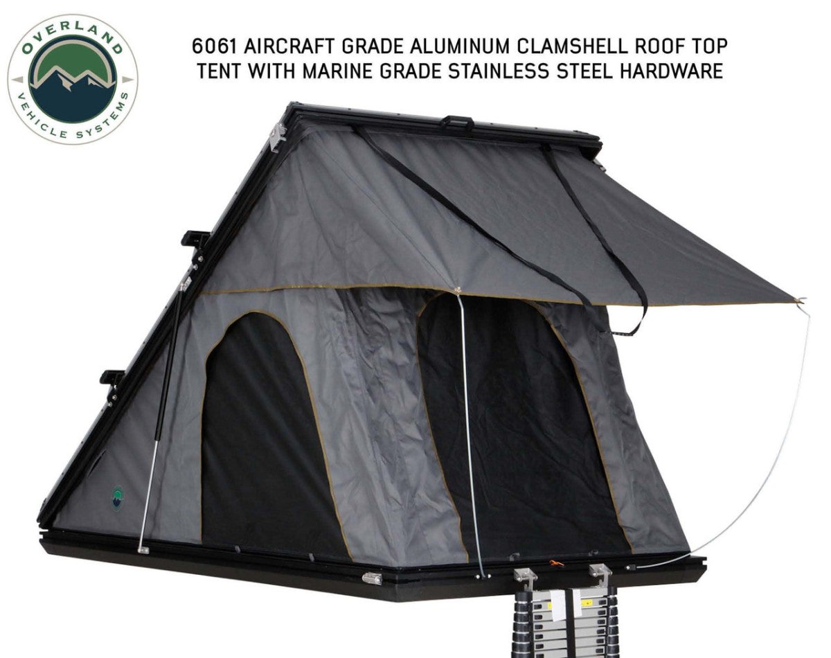 Overland Vehicle Systems Mamba 3 Hard Shell Roof Top Tent - Truck Brigade