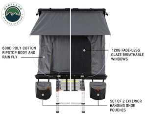 Overland Vehicle Systems Mamba 3 Hard Shell Roof Top Tent - Truck Brigade