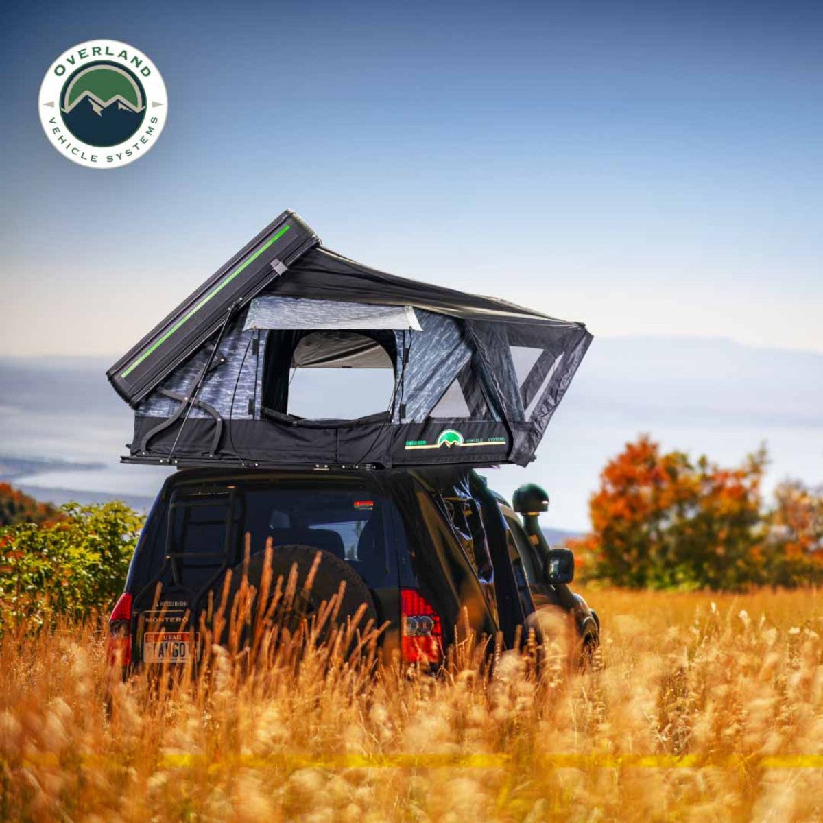 overland roof tent Overland Vehicle Systems 18489902 XD Everest 2 - Cantilever Aluminum Roof Top Tent - 2 Person