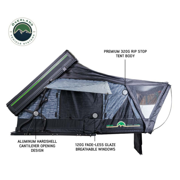 OVS XD Everest Cantilever Aluminum Hard Shell Roof Top Tent | Truck Brigade