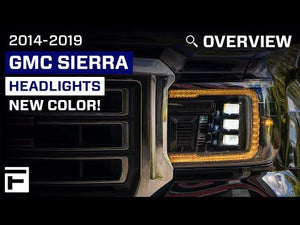 Form Lights LED Projector Headlights (Amber DRL) | GMC Sierra 2500 (2015-2019)
