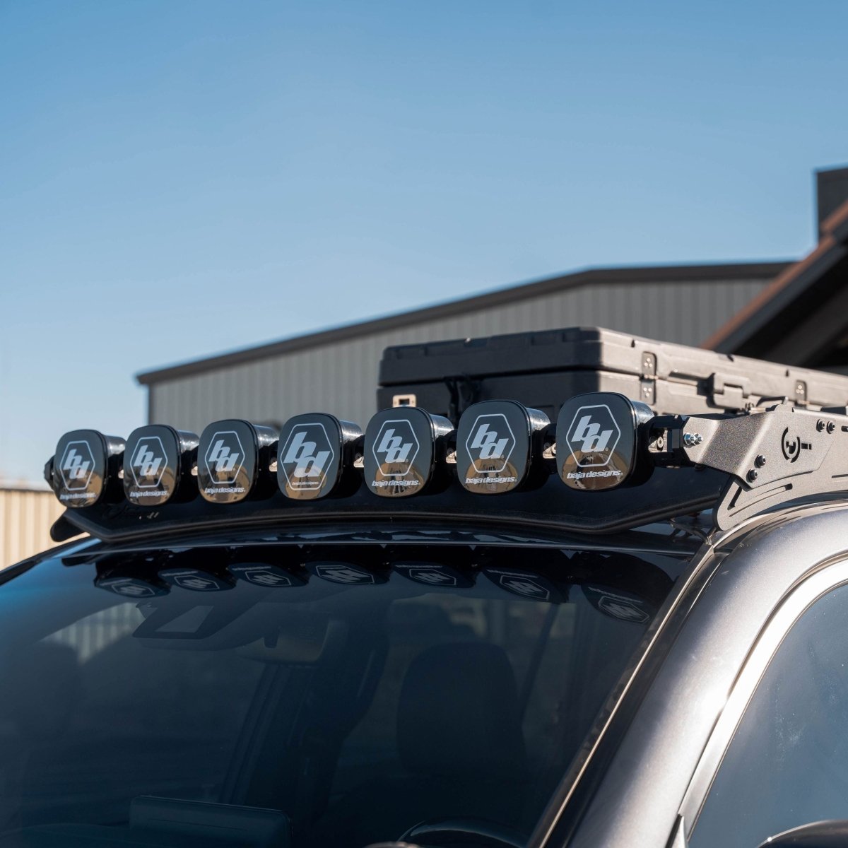Prinsu Front - Facing Light Bar Brackets - Baja Designs XL80 Linkable - Truck Brigade