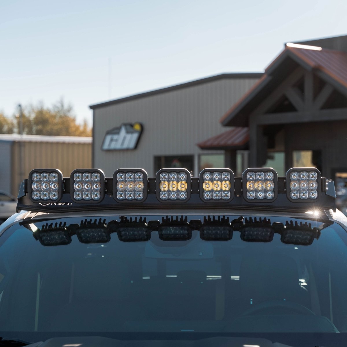 Prinsu Front - Facing Light Bar Brackets - Diode Dynamics SS5 Crosslink - Truck Brigade