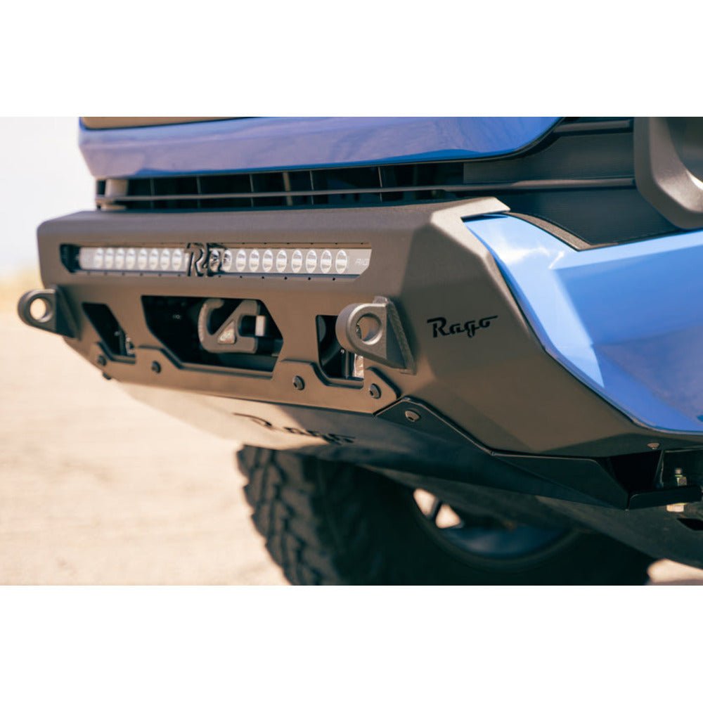 Rago Fabrication Center Mount Winch Front Bumper | Toyota Tacoma (2016 - 2023) - Truck Brigade