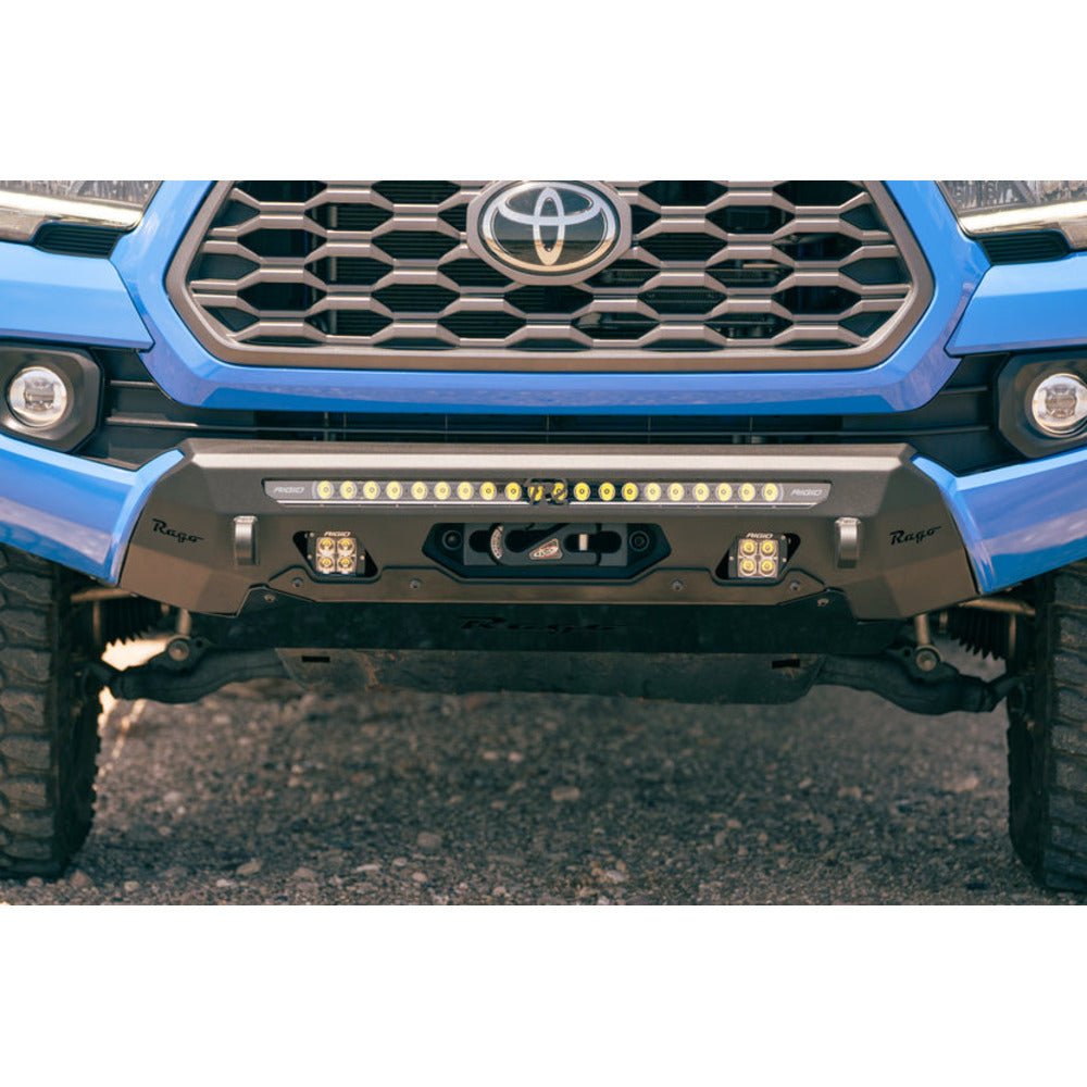Rago Fabrication Center Mount Winch Front Bumper | Toyota Tacoma (2016 - 2023) - Truck Brigade