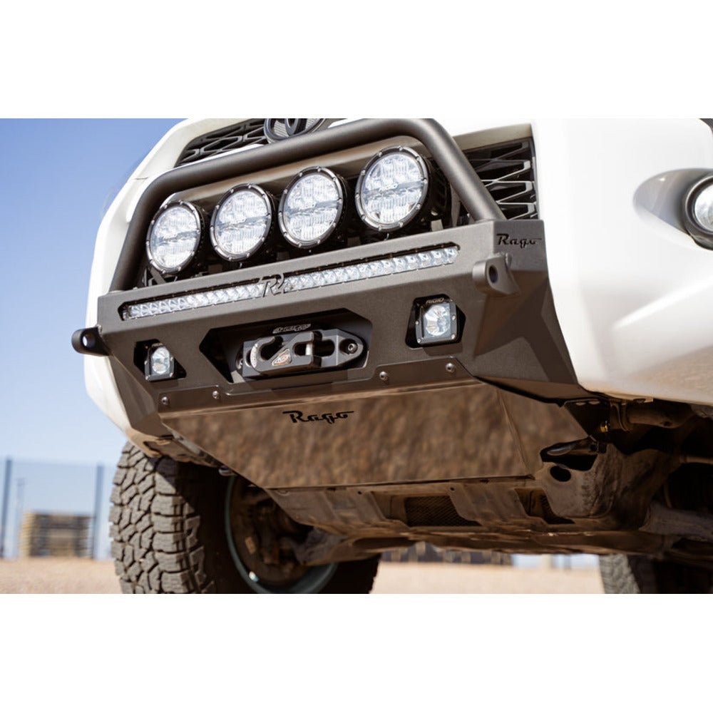 Rago Fabrication Center Mount Winch Front Bumper W/ Top Hoop | Toyota 4Runner (2014 - 2024) - Truck Brigade