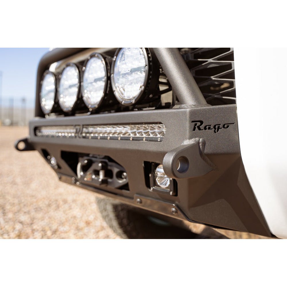 Rago Fabrication Center Mount Winch Front Bumper W/ Top Hoop | Toyota 4Runner (2014 - 2024) - Truck Brigade