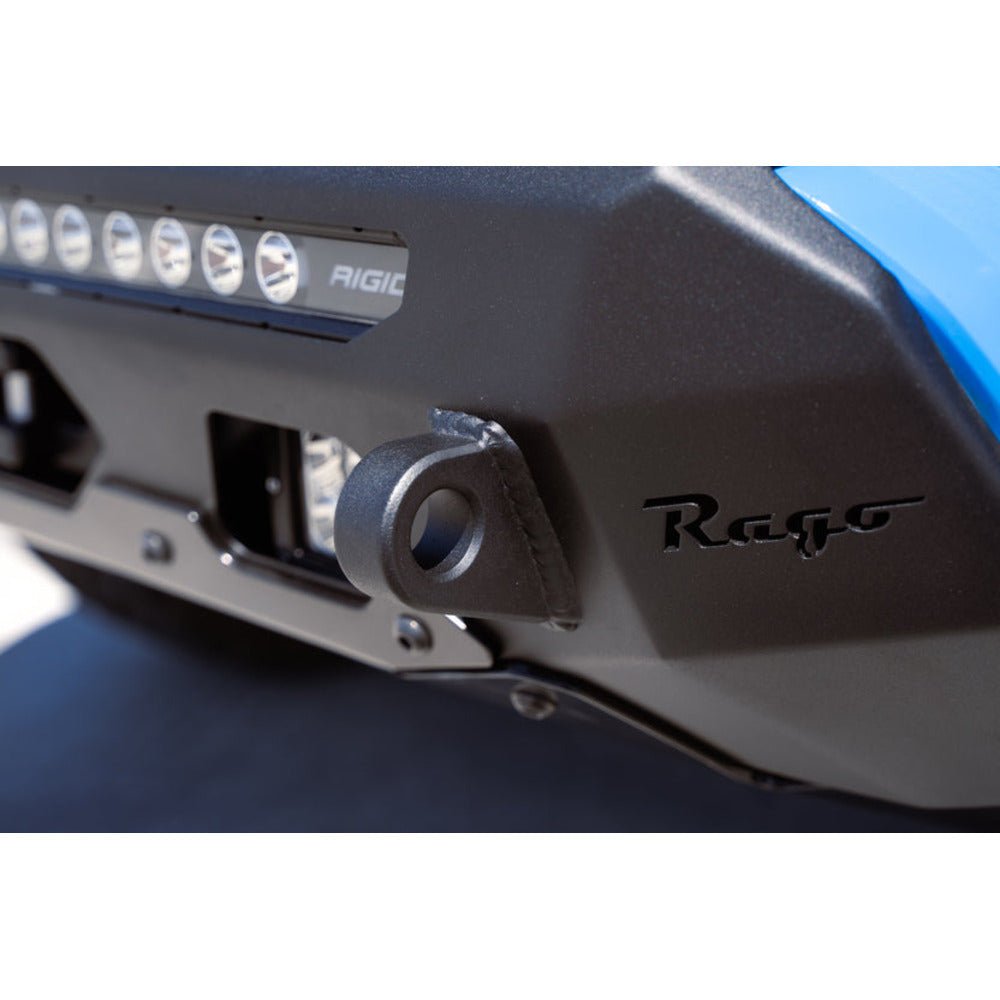 Rago Fabrication Center Mount Winch Front Bumper W/ Top Hoop | Toyota Tacoma (2016 - 2023) - Truck Brigade