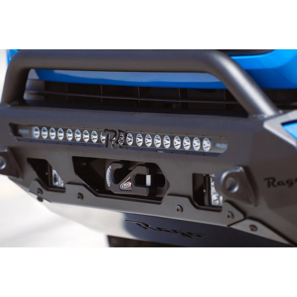 Rago Fabrication Center Mount Winch Front Bumper W/ Top Hoop | Toyota Tacoma (2016 - 2023) - Truck Brigade