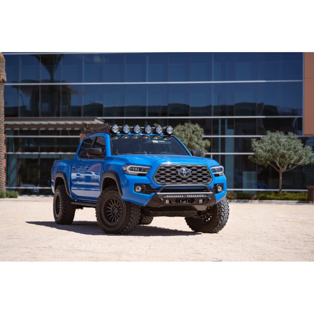 Rago Fabrication Center Mount Winch Front Bumper W/ Top Hoop | Toyota Tacoma (2016 - 2023) - Truck Brigade