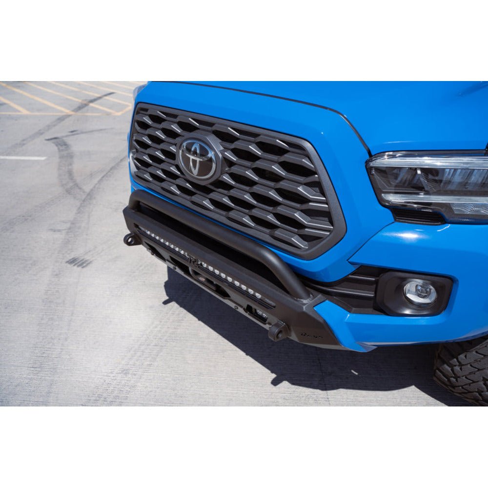 Rago Fabrication Center Mount Winch Front Bumper W/ Top Hoop | Toyota Tacoma (2016 - 2023) - Truck Brigade