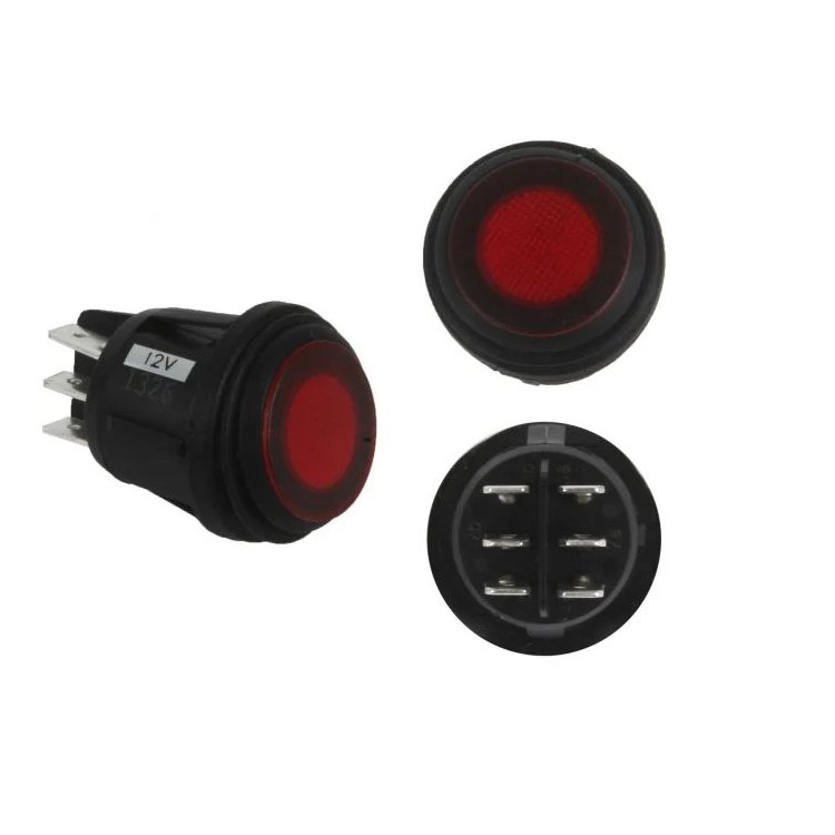 Rigid Industries 3 Position Rocker Switch - Red - Truck Brigade