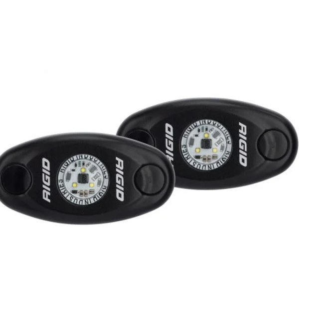 Rigid Industries A-Series High Power Light - Cool White with Black Housing (Set of 2) - Truck Brigade
