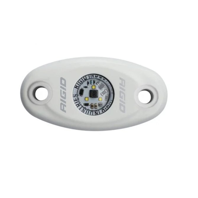 Rigid Industries A-Series Low Strength Light - Cool White with White Housing - Truck Brigade