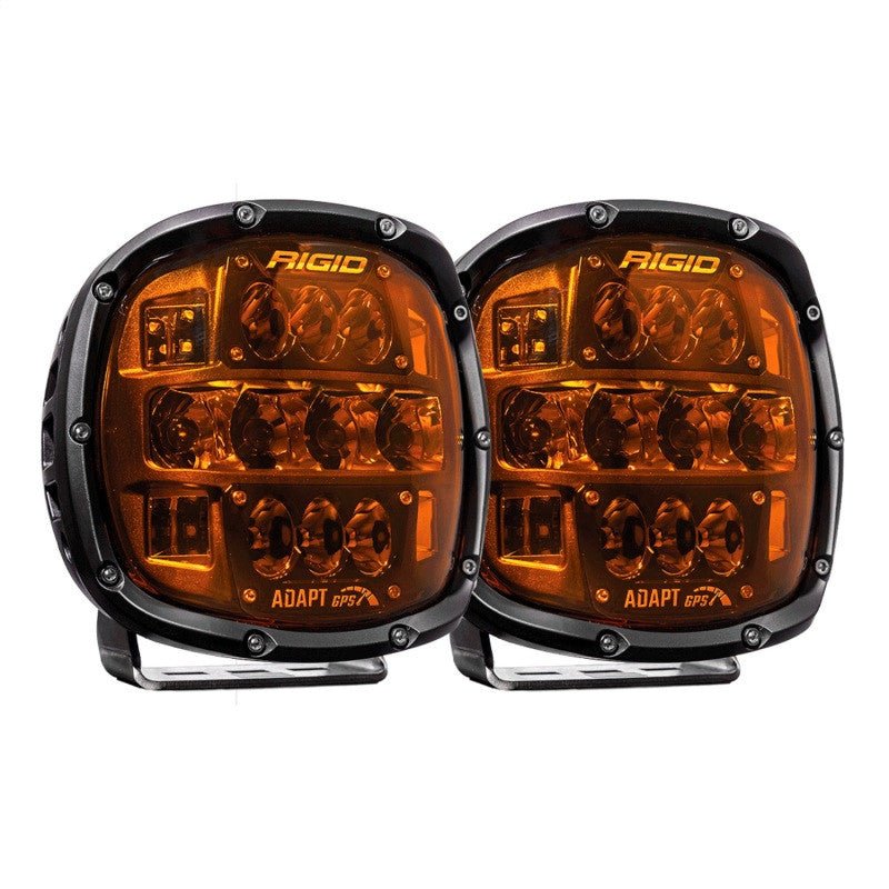 Rigid Industries Adapt XP LED Light Pods w/ Amber Pro Lens (Pair) - Truck Brigade