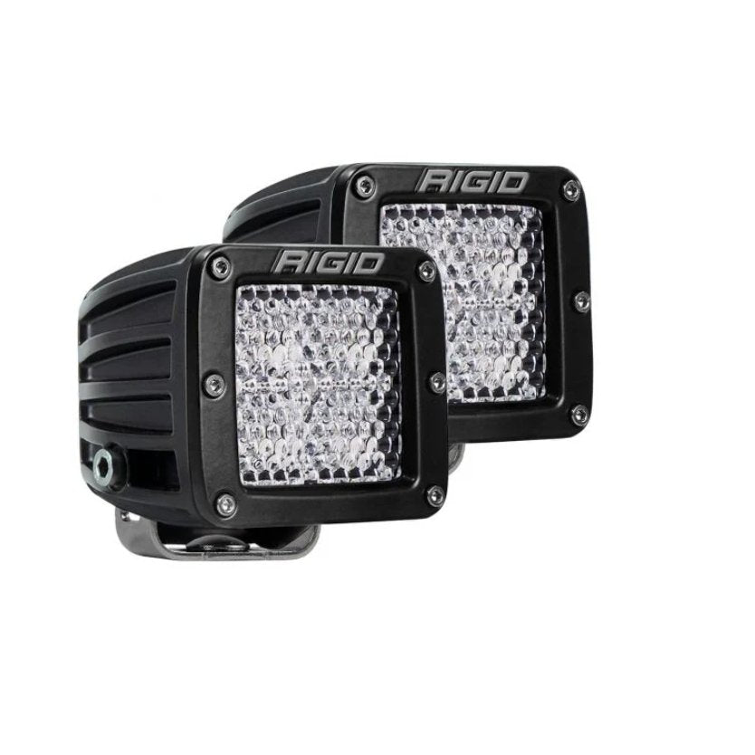 Rigid Industries D-Series Pro LED Light Pods - Flood Diffused Surface Mount (Pair) - Truck Brigade