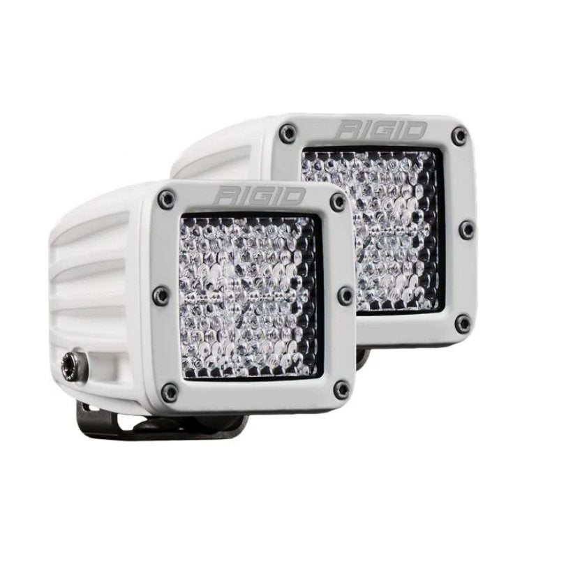 Rigid Industries D-Series Pro LED Light Pods - Hybrid Diffused Surface Mount - White (Pair) - Truck Brigade