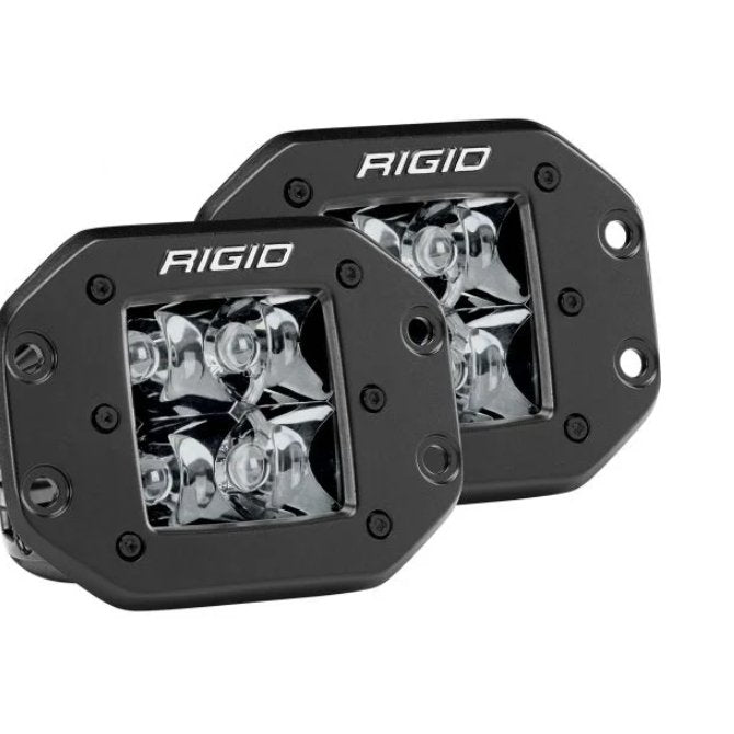 Rigid Industries D-Series Pro LED Lights - Spot Flush Mount - Midnight Edition - Truck Brigade